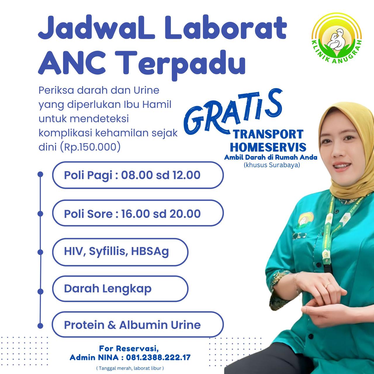 Jadwal Laborat ANC Terpadu