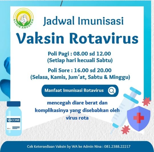 Jadwal Vaksin Rotavirus